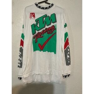 Vintage KTM Long Sleeve Shirt Jersey Answer Racing Made In USA Large Mens